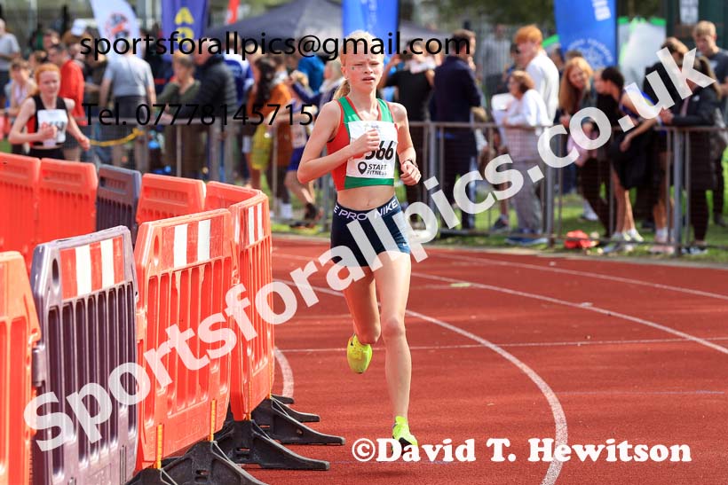 Girls Under-15s, 2024 Northern Mens 6 and Womens 4 and Youngsters Relays, Stanley Park, Blackpool.  Photo: David T. Hewitson/Sports for All Pics